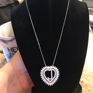 Initial heart necklace